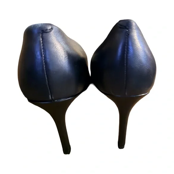Nine West | Classic Black Leather Pointed Pumps-8.5M - Picture 6 of 10